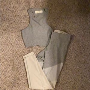 Outdoor Voices matching set. Grey. Small